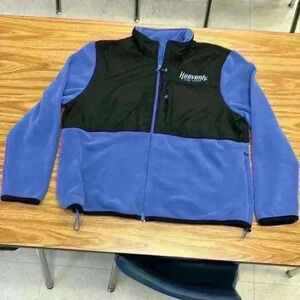 Heavenly Sports Lake Tahoe Fleece Jacket Periwinkle Blue/Black Color Way  Large